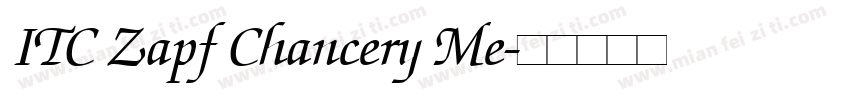 ITC Zapf Chancery Me字体转换